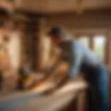 Craftsman working on remodeling project