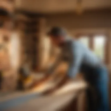 Craftsman working on remodeling project