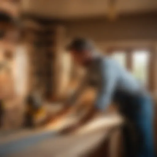 Craftsman working on remodeling project