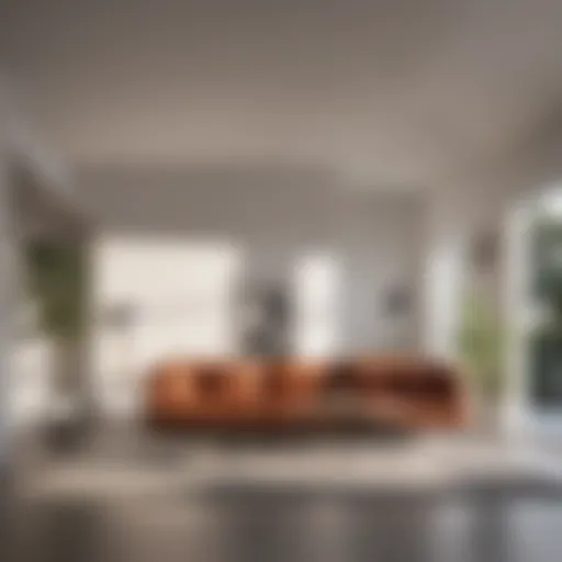 A serene, organized living space showcasing minimalism and cleanliness.