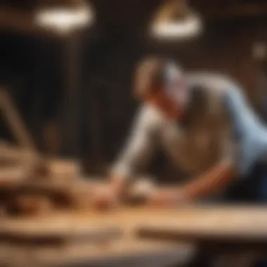 Professional Evaluation Process Professional inspector examining wood for signs of wood-destroying organisms
