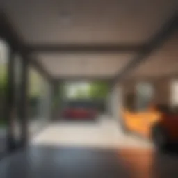 Architectural plans for a garage extension