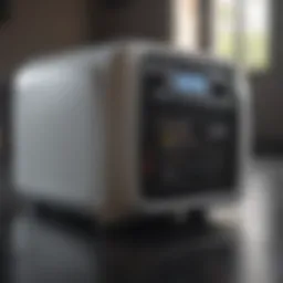A modern generator showcasing its sleek design and features.