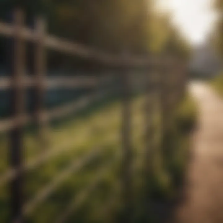 Aesthetic wire fencing enhancing landscape appearance