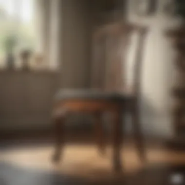 Chart comparing materials used in dining chair construction and their impact on size