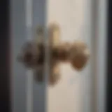 Illustration of double cylinder door lock mechanism