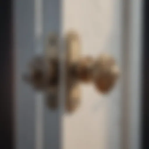 Illustration of double cylinder door lock mechanism