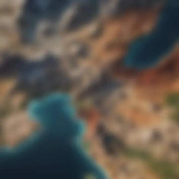 Map highlighting geographical pricing variations