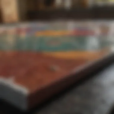 Countertop Material Showcase Various countertop materials displayed