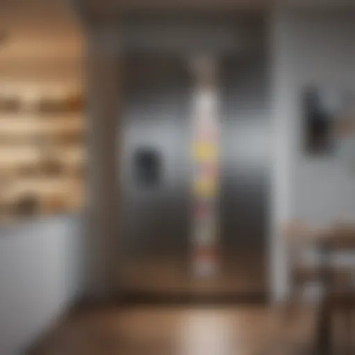 Side by side refrigerator showcasing spacious interior