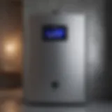 A modern boiler unit showcasing sleek design and advanced technology