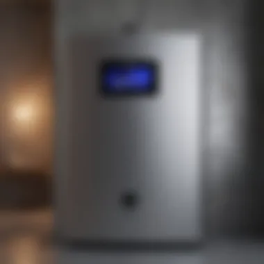 A modern boiler unit showcasing sleek design and advanced technology