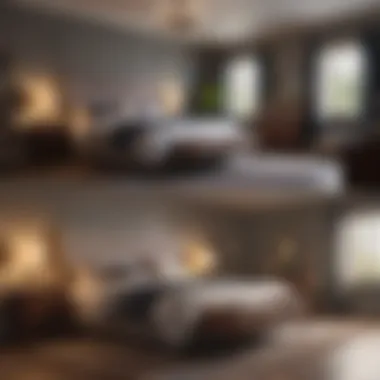 A spacious bedroom before and after painting, demonstrating the transformative effect of color.