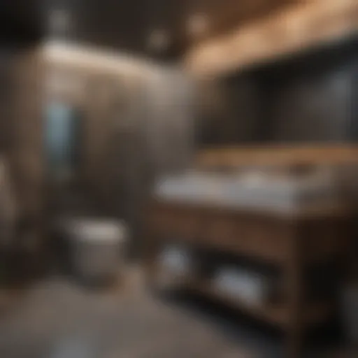 Elegant basement bathroom design