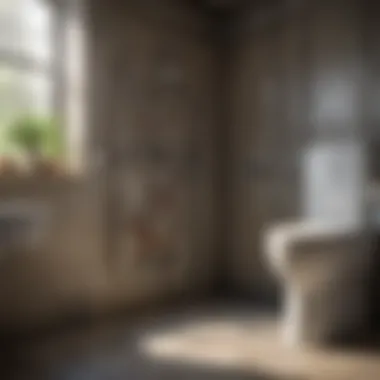 Detailed view of plumbing installation in a basement
