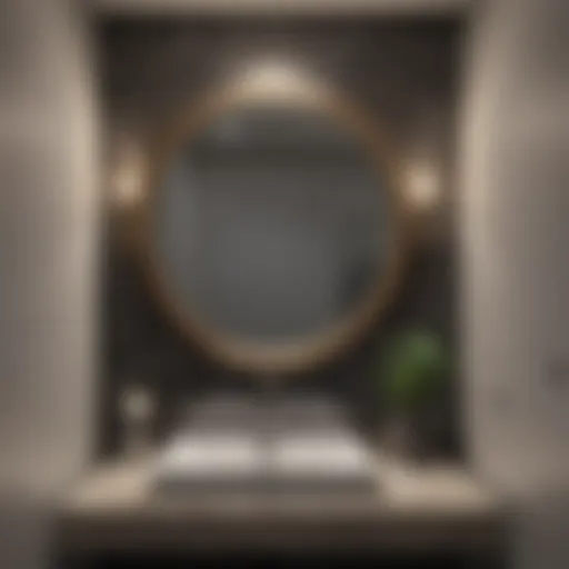 Elegant half bath design showcasing modern fixtures