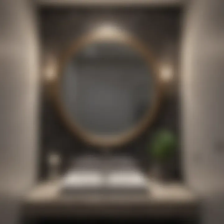 Elegant half bath design showcasing modern fixtures
