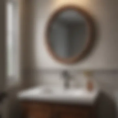 Before and after transformation of a half bath space
