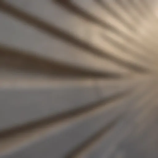 Close-up of vinyl siding texture
