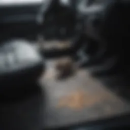 Rodent tracks inside a car