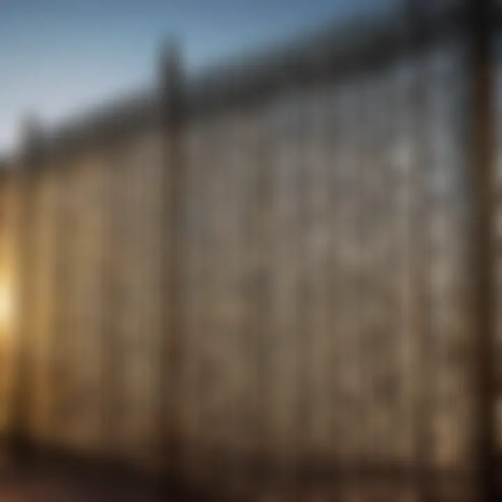 Metallic fence coated with tintable paint providing both style and protection