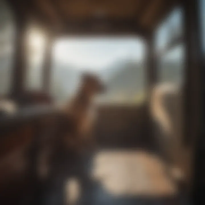 A scenic route taken during pet transportation