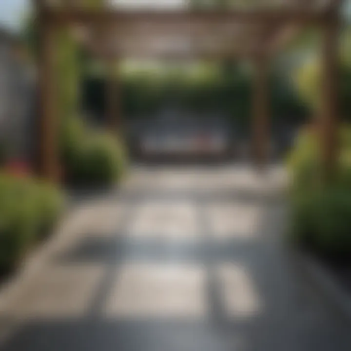 A residential patio in Vancouver after application of a protective concrete sealer