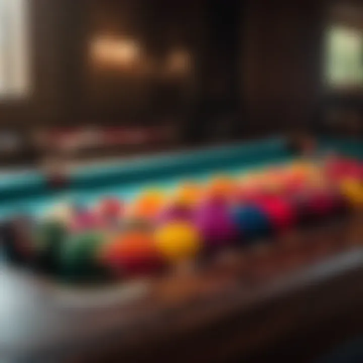 Variety of Pool Table Felt Colors