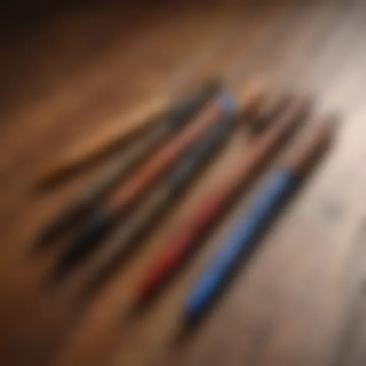 Diverse Wax Pens for Effective Hardwood Care A selection of various wax pens for hardwood floor maintenance.