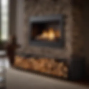 Modern ventless gas fireplace insert