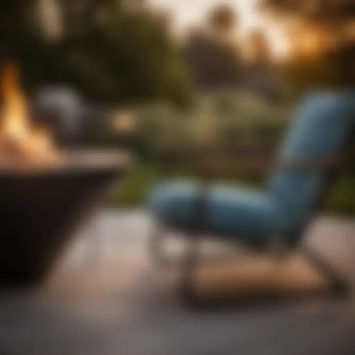 Versatile and Functional Outdoor Chair for Fire Pit Ambiance