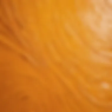 Brush strokes of acrylic latex paint creating a textured finish