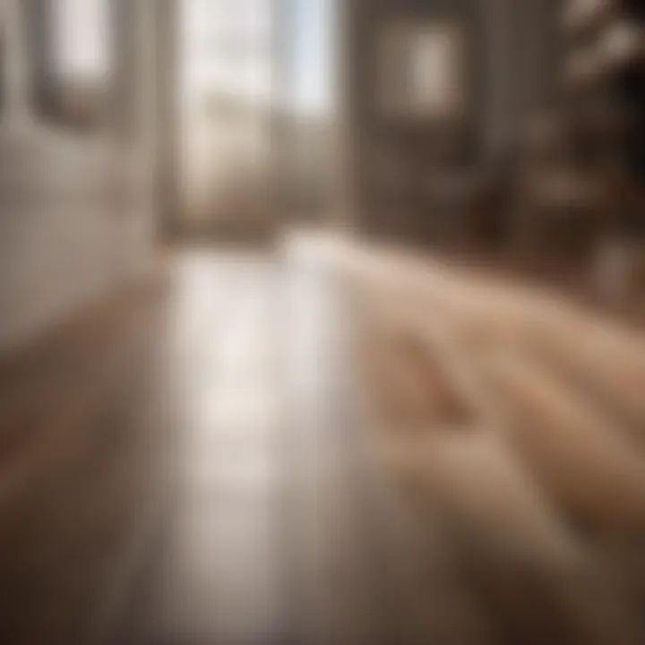 Sleek tile floor reducer blending seamlessly with wooden flooring