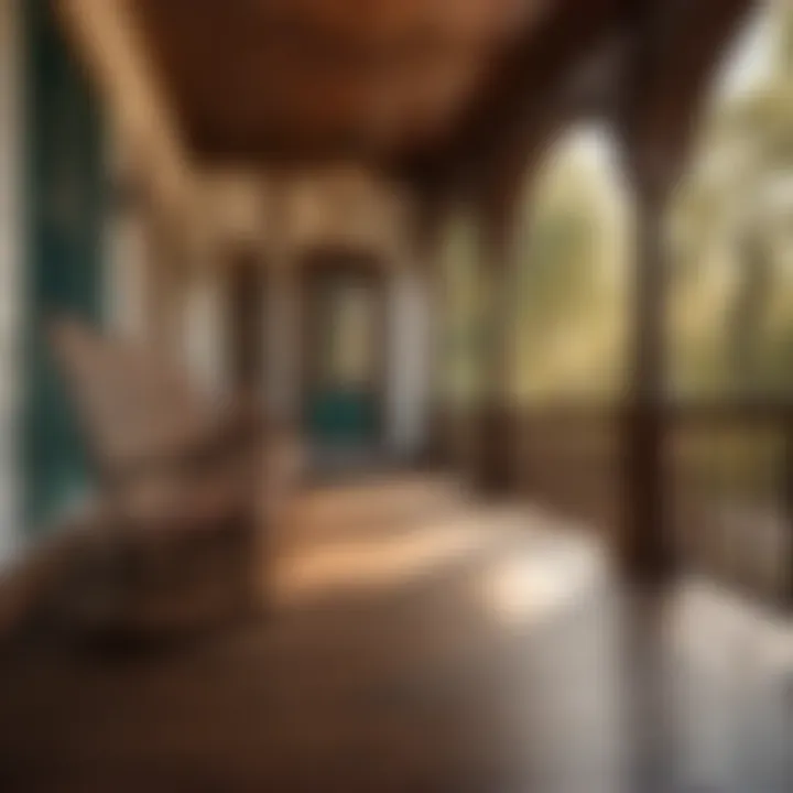 Vintage-inspired wood porch cover with ornate carvings