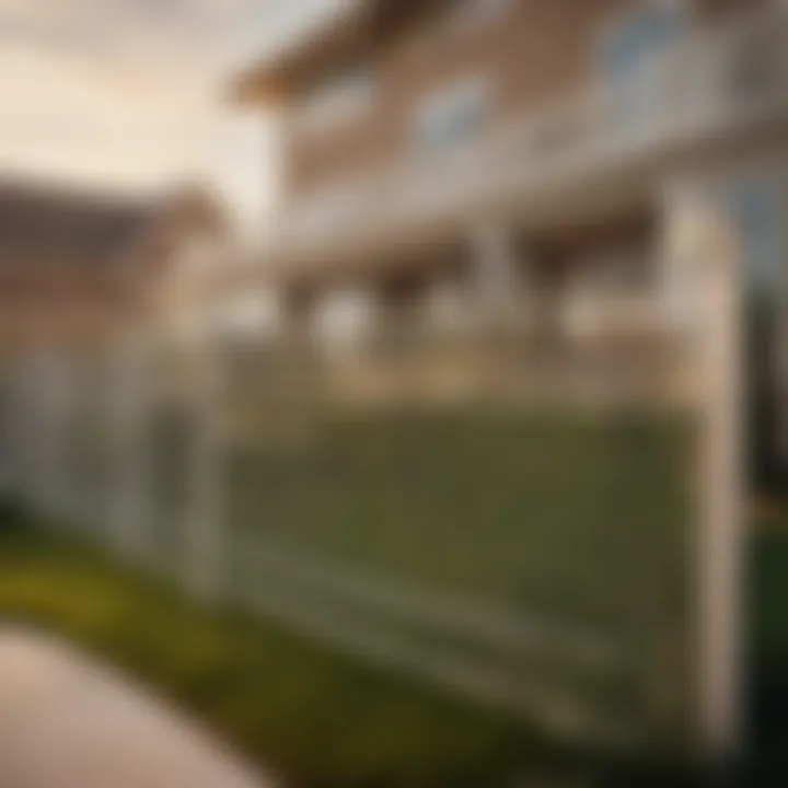 Vinyl fence enhancing property security