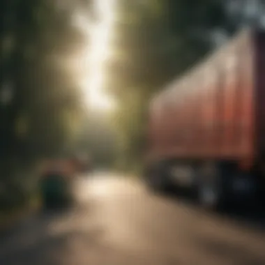 Sustainable practices in waste management with trailers