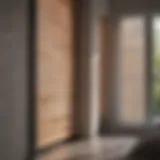 Elegant window blind caps enhancing interior design