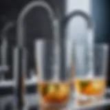 Pure Water Flowing Through High-Tech Filtration System